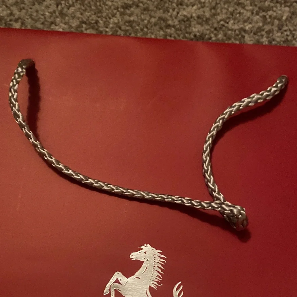 Ferrari Crimson Gift Bag with Silver Logo - Picture 3 of 4